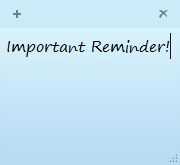 Windows 7 Sticky Notes
