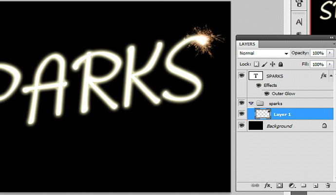 Creating the Sparkler Text Effect in Photoshop