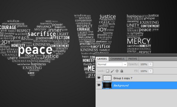 Creating a Typographic Artwork in Photoshop