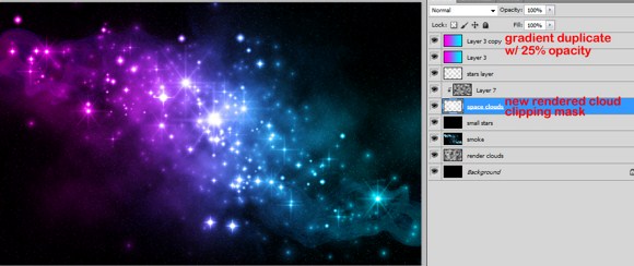 Galaxy Photoshop Effect