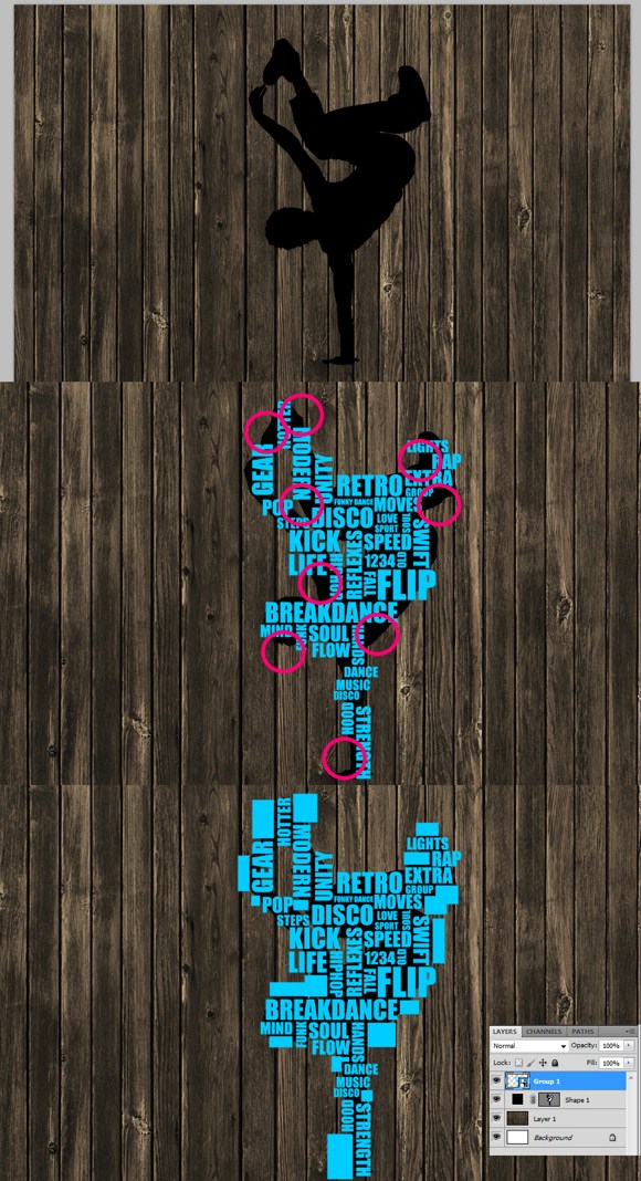 Typography Art – Break Dance