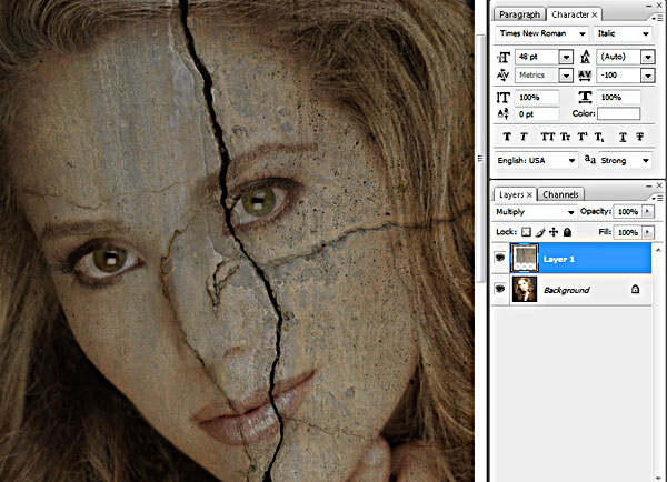 Cracked Face Tutorial