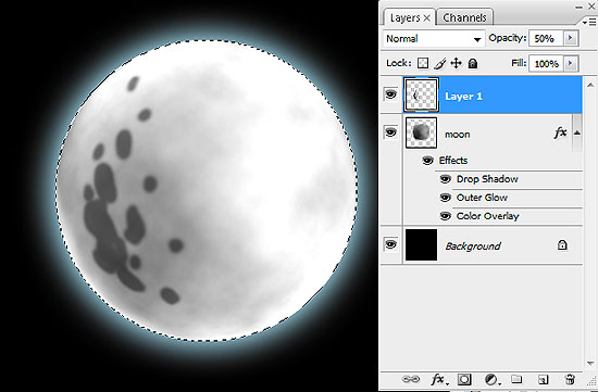 Create the moon from scratch with this Photoshop Tutorial