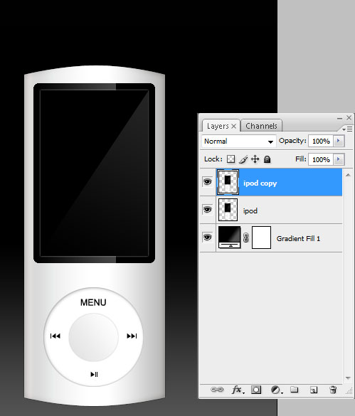 Make your own IPOD with Photoshop