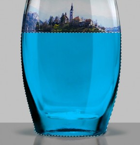 Island in a Bottle Photo Manipulation