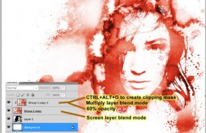 Creating Bleeding Photo Effect